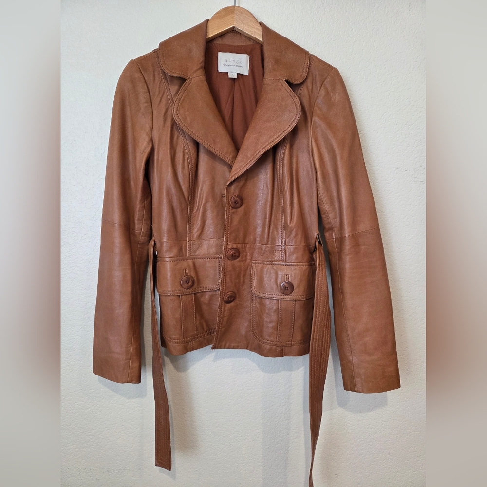 Women's Tan Leather Jacket